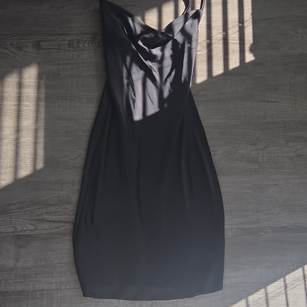 Nasty Gal Black Slip Dress